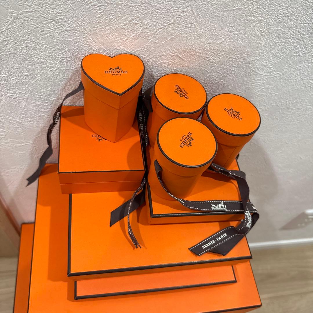 エルメス 一個のみ HERMES オレンジ ギフトボックス セット - メルカリ