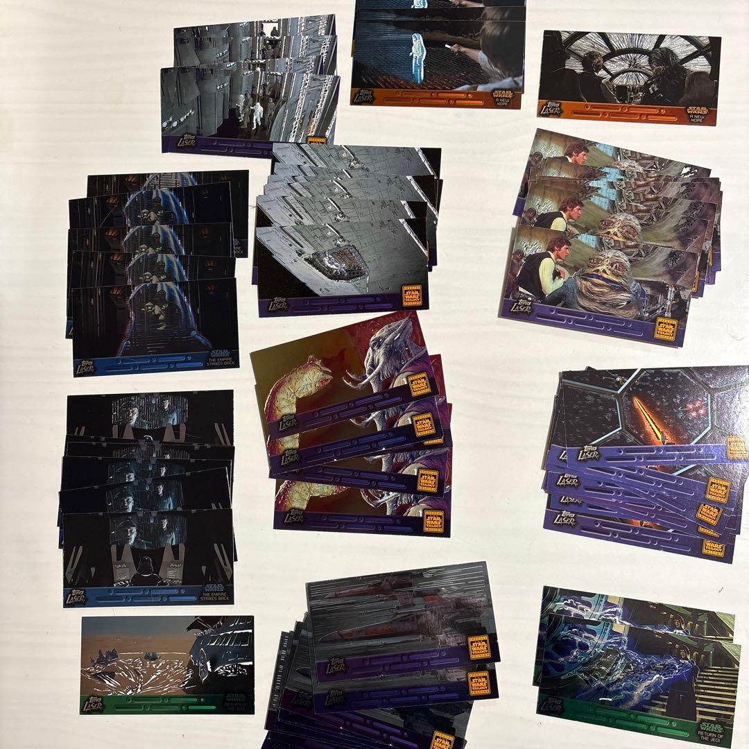 希少】スターウォーズ カード topps レーザー 65枚 まとめ売り レトロ