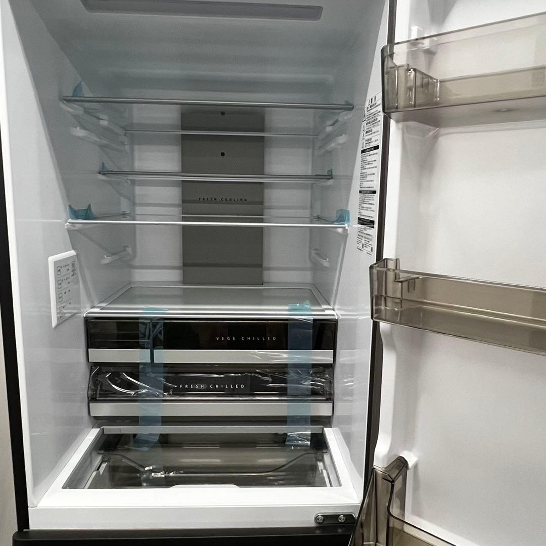 958⭕️【未使用】25年 綺麗 冷蔵庫 アクア 大型 400-500ℓ 設置無料