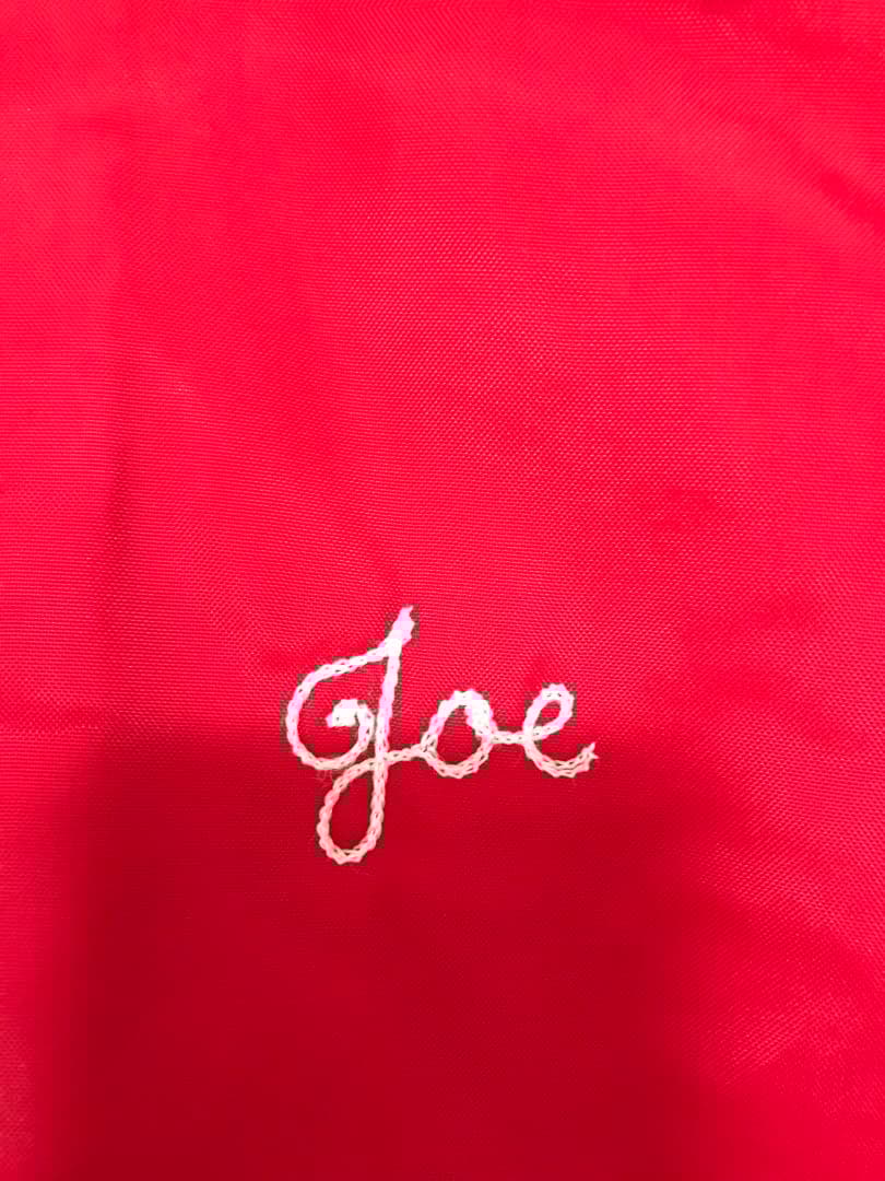 人気商品、USA製、90´s、レアなjoe選手着用、WISCONSINスタジャン