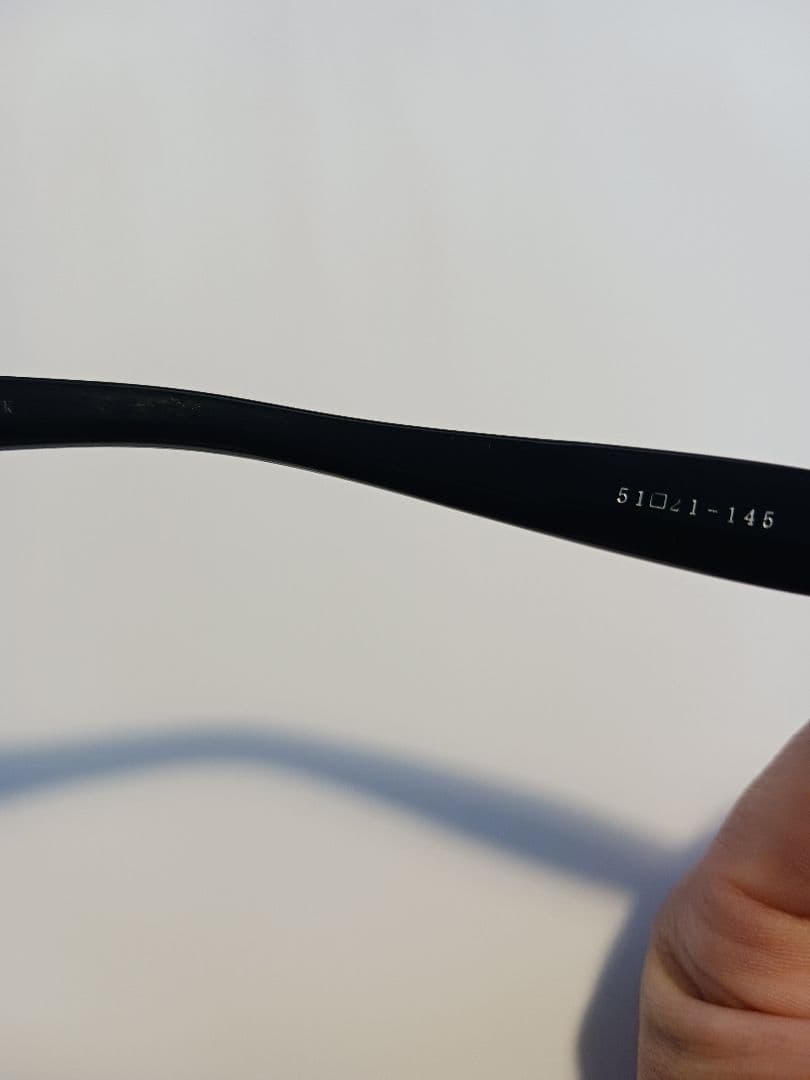 金子眼鏡店、青色楕円形メガネレンズ 反射防止コーティング