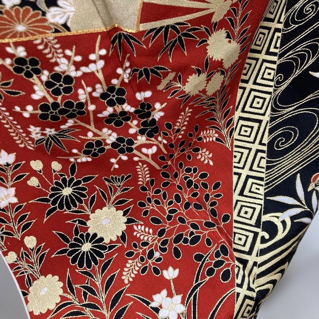 新品五つ紋豪華黒留袖フルセットお探しの方にも 駒刺繍 金刺繍 正絹