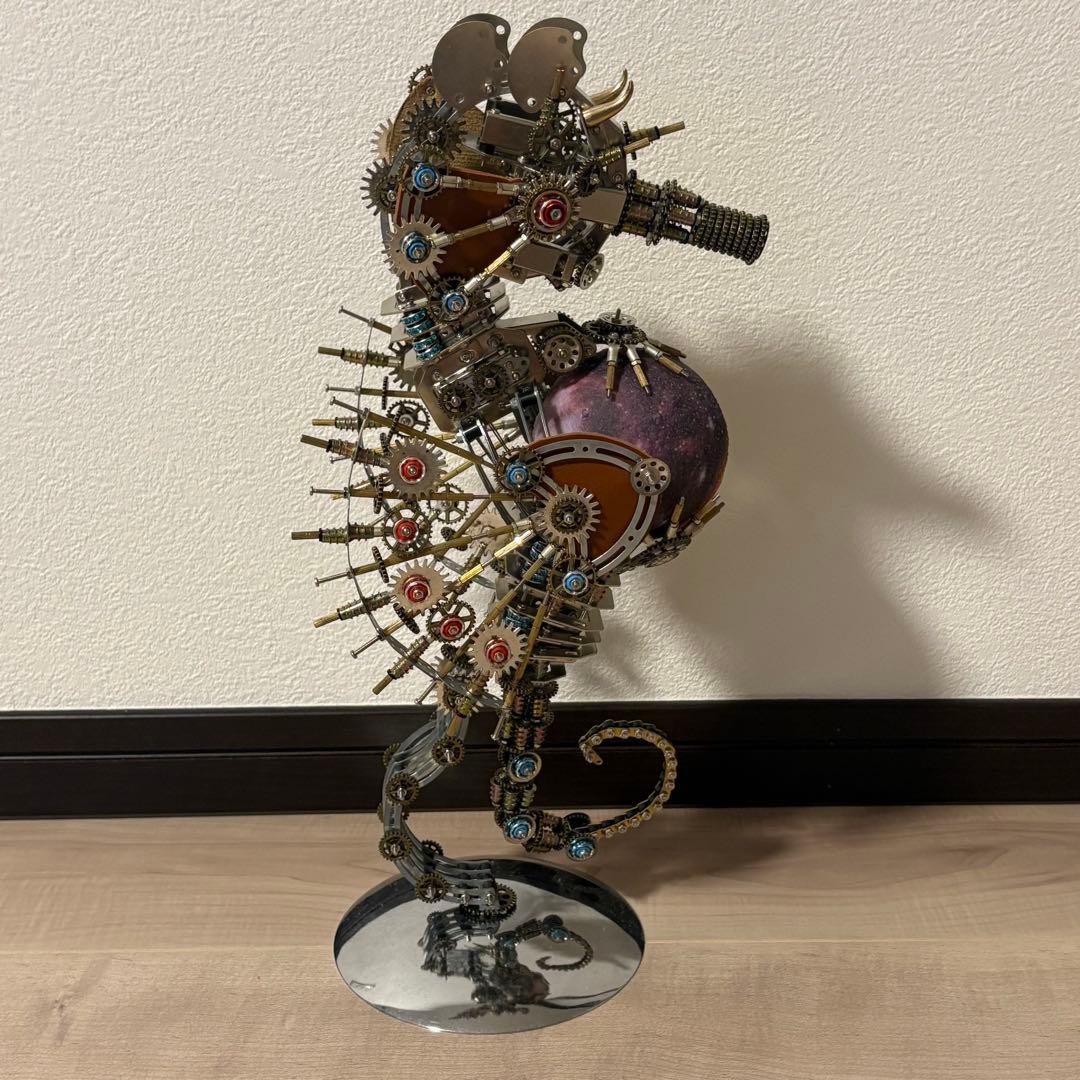 ビルディングブロック スチームパンク タツノオトシゴ 金属模型
