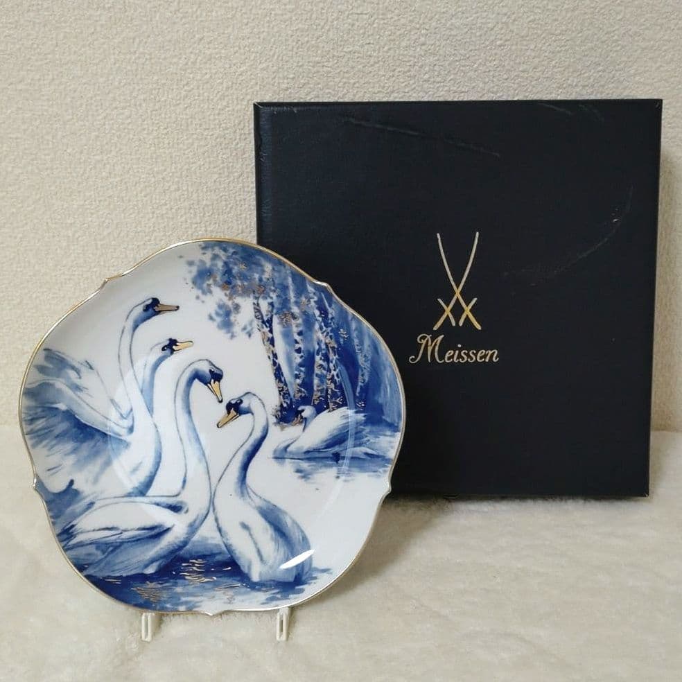 MEISSEN【マイセン 】 メモリアルイヤープレート 2005年 5羽の白鳥