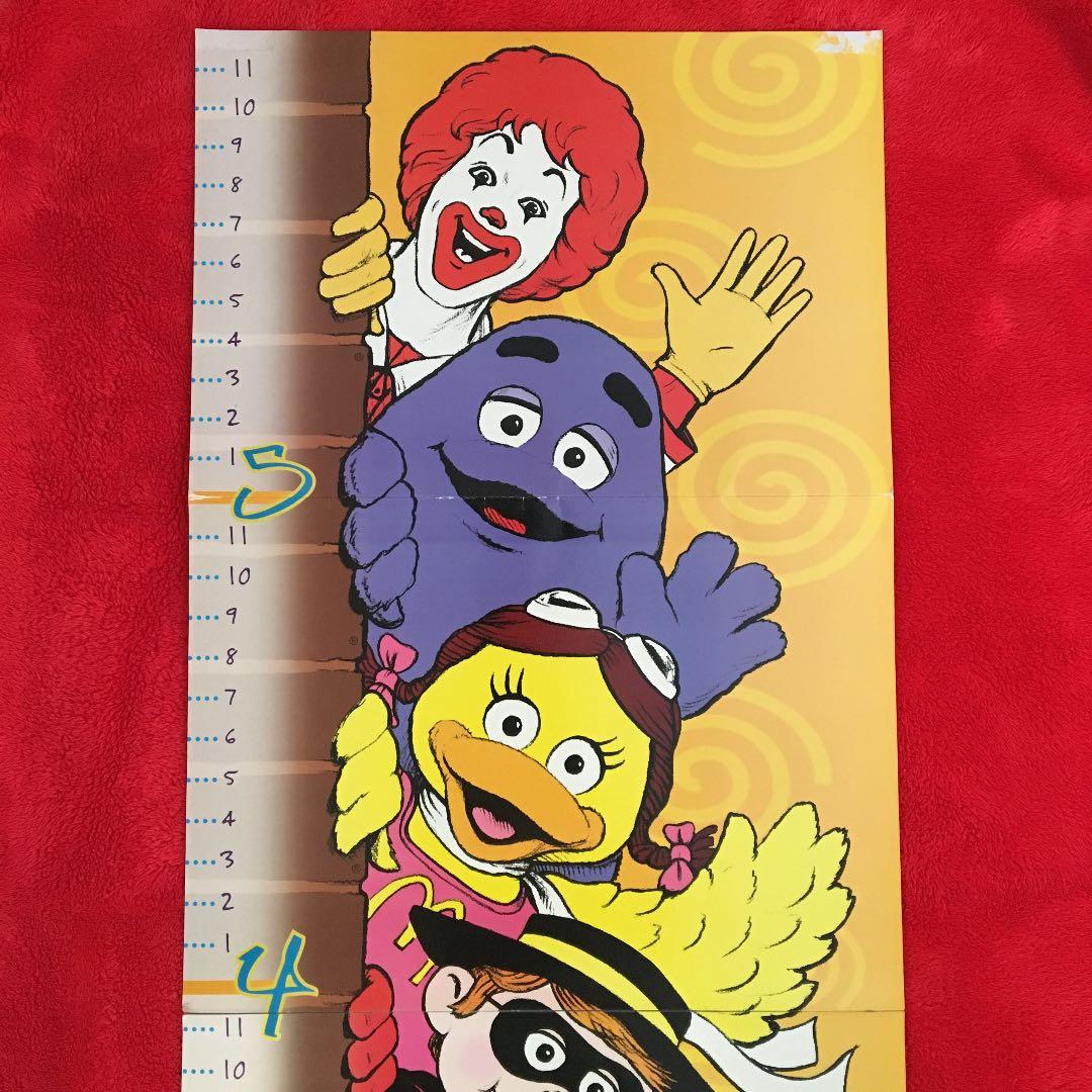 マクドナルド 身長計 ドナルド ハンバーグラー グリマス バーディ