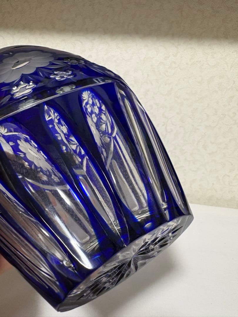 ELBE コバルトブルー 花瓶 - メルカリ