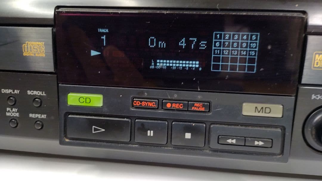 稼働品】SONY ソニー CD/MDデッキ MXD-D1 メンテナンス済