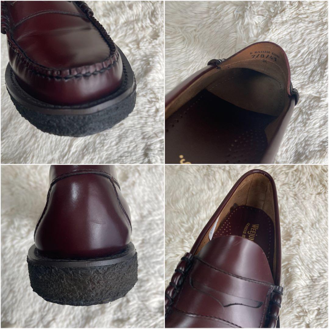 【美品】G.H.BASS Weejuns ローファー ブラウン レッド