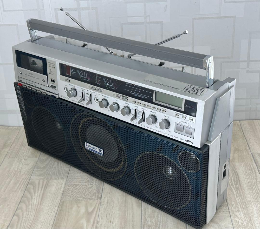 動作品|AIWA アイワ ラジカセ CS-J88 ラジオ 昭和レトロ - メルカリ