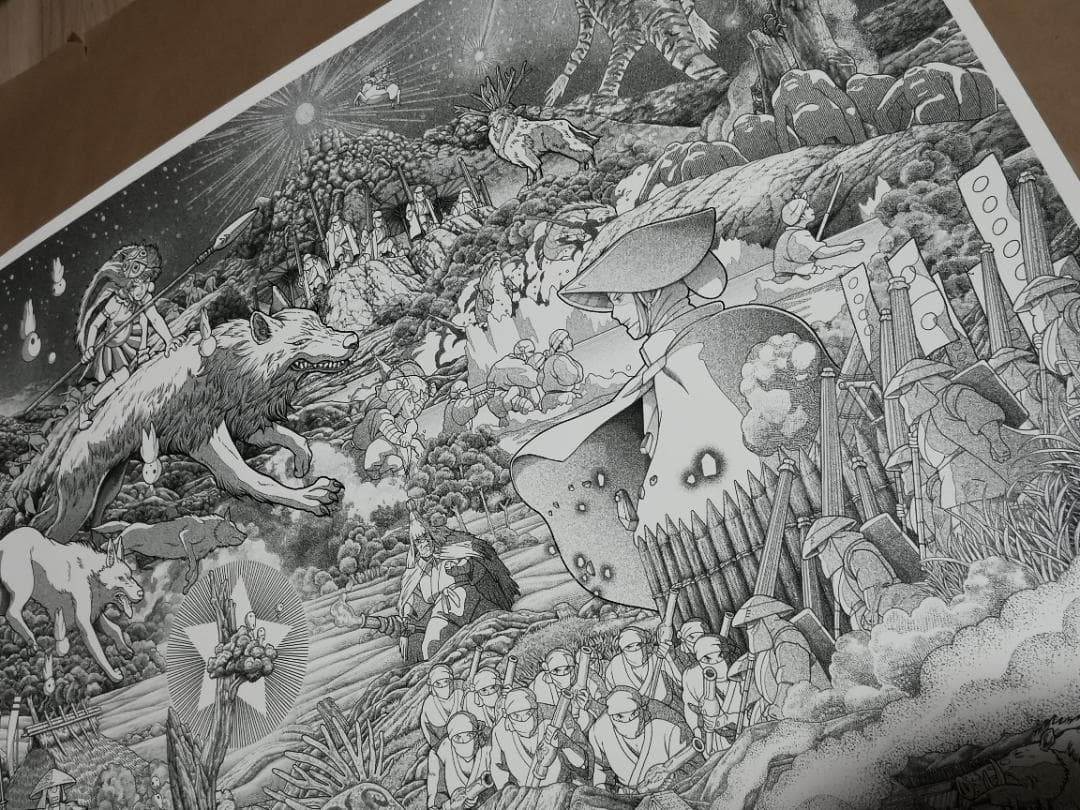 もののけ姫・特大限定ポスター（50枚限定生産、スタジオジブリ、宮崎駿