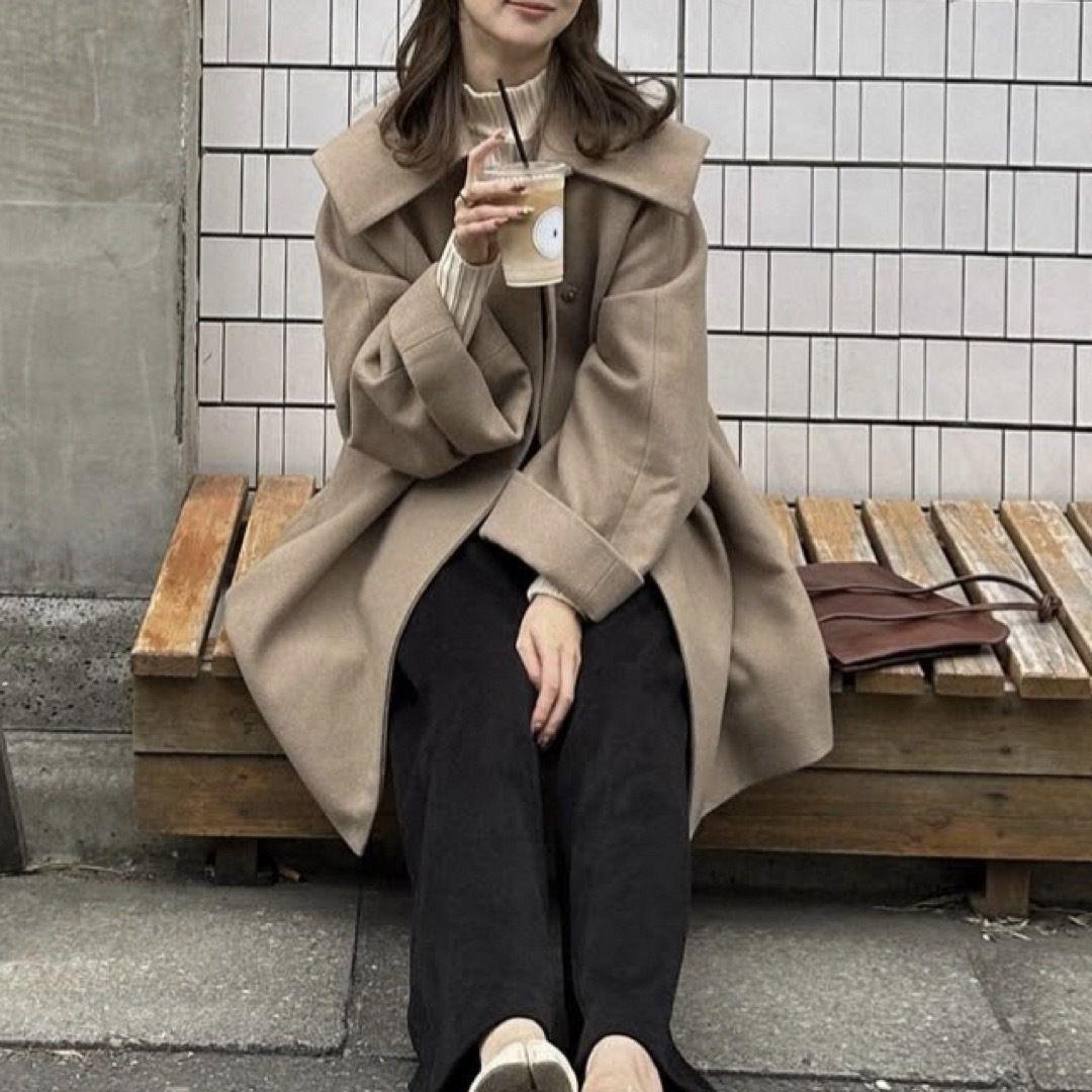 Eaphi エフィ big collar middle coat ミドル コート - メルカリ