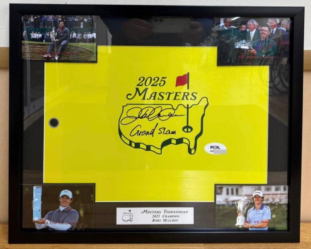 ローリー・マキロイ グランドスライム達成マスターズ優勝 直筆サイン