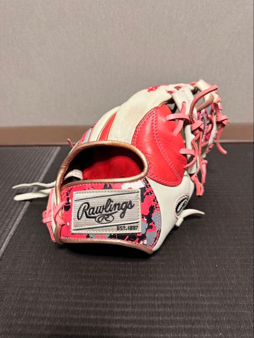 【最終値下げ！】Rawlings 軟式グローブ 赤/白 楽天市場】ソフトボール用グローブ / ローリングス ソフトボール