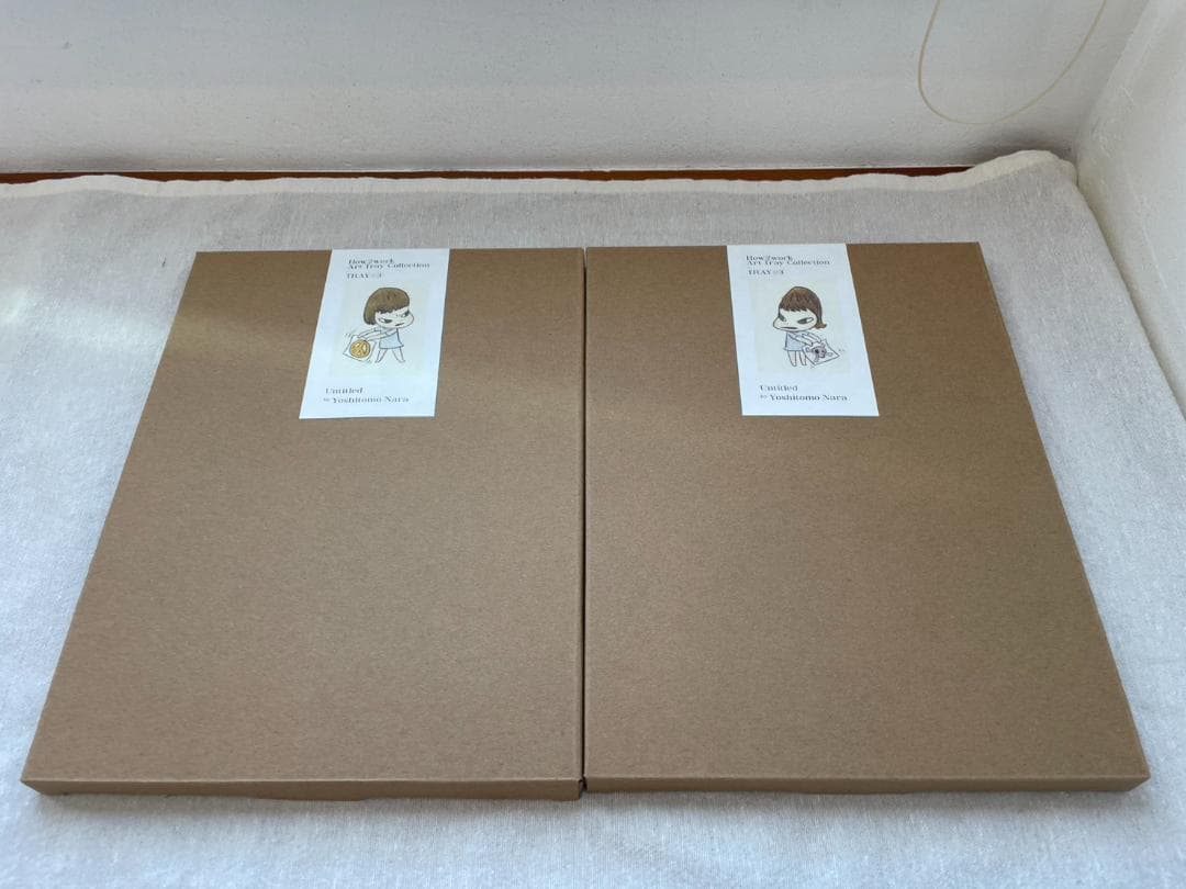 2枚セット 奈良美智 アートトレイ Untitled 箱付き 皿 プレート - メルカリ