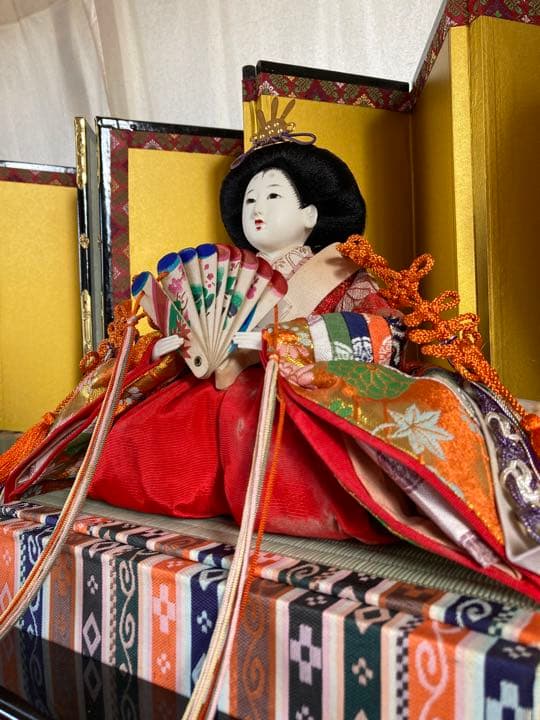 ひな人形 7段 廣栄 白鶴雛