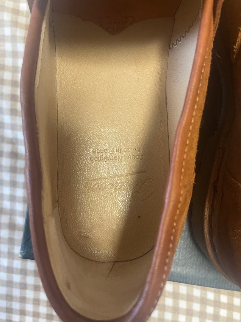 美品】パラブーツ ランス UK5 ブラウン スウェード - メルカリ