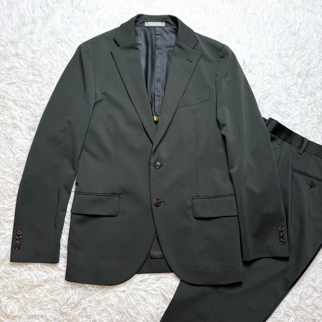 極美品 nano universe スーツ 洗える セットアップ グリーン - メルカリ