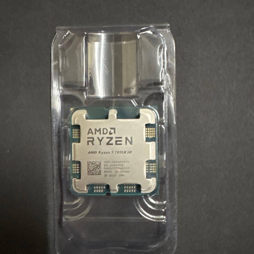 AMD Ryzen 7 7800X3D 8C 4.2GHz AM5 動作未確認