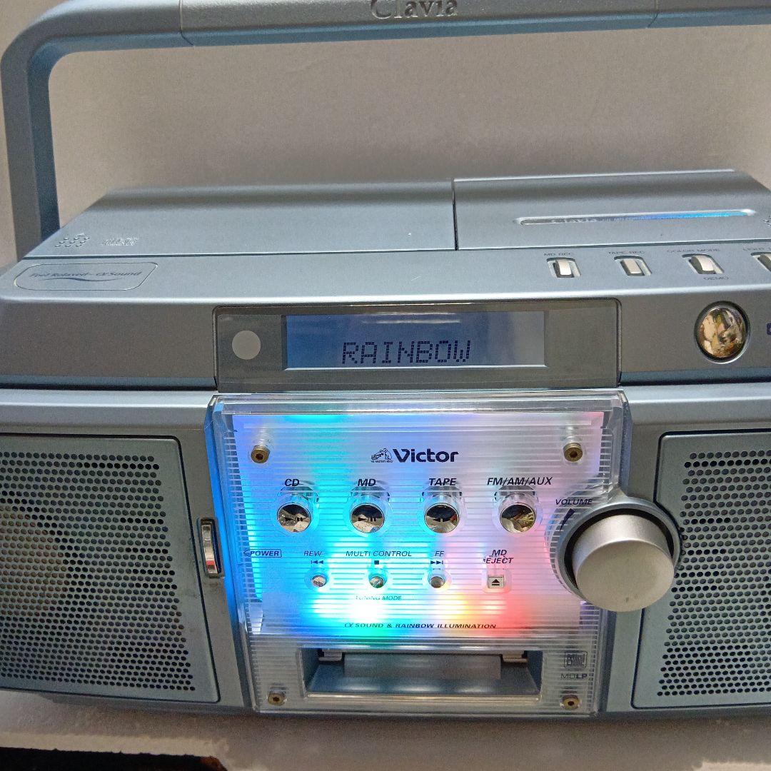 Victor Clavia CD/MDポータブルシステムRC-ZX25MD-A Amazon | Victor JVC CD-MDポータブルシステム Clavia ブルー RC