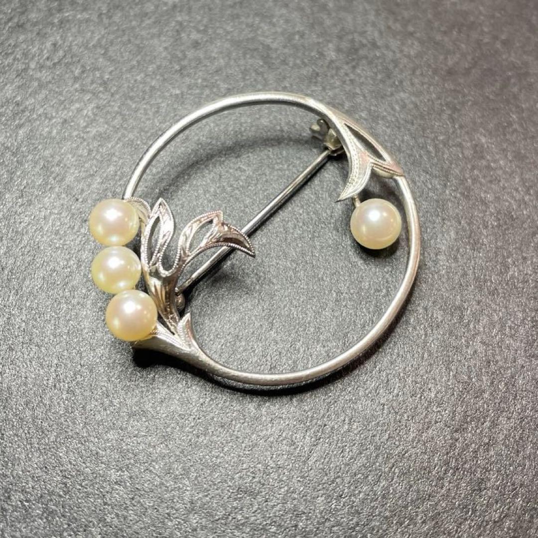 ミキモト パールブローチ 入学式 卒業式 あこや真珠 本真珠 ブランド