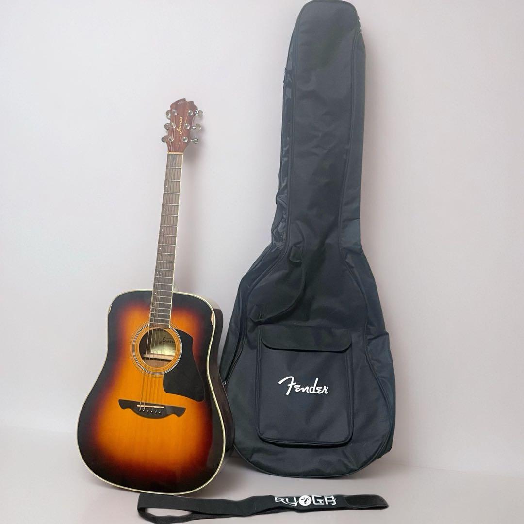 James アコースティックギター JD400/TSB Fenderソフトケース James アコースティックギター JD400/TSB Fenderソフトケース