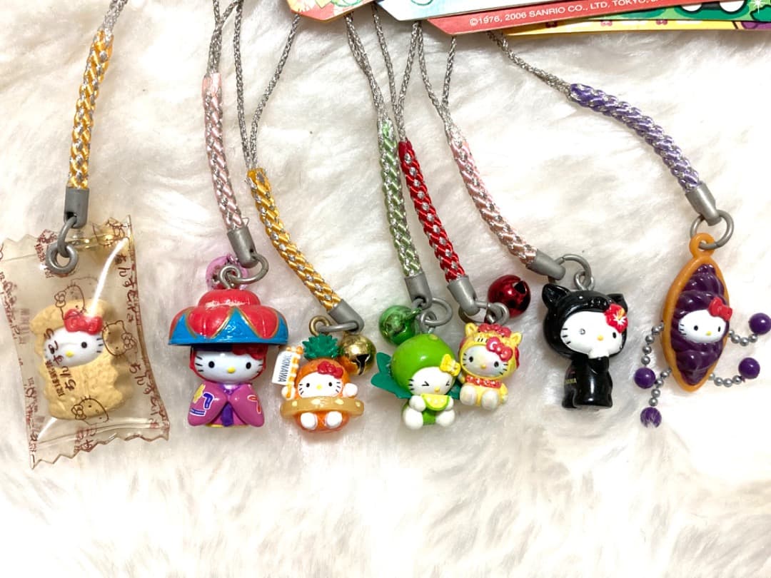 根付け ご当地キティ 沖縄ちんすこう パイナップル シーサー アグー 紅