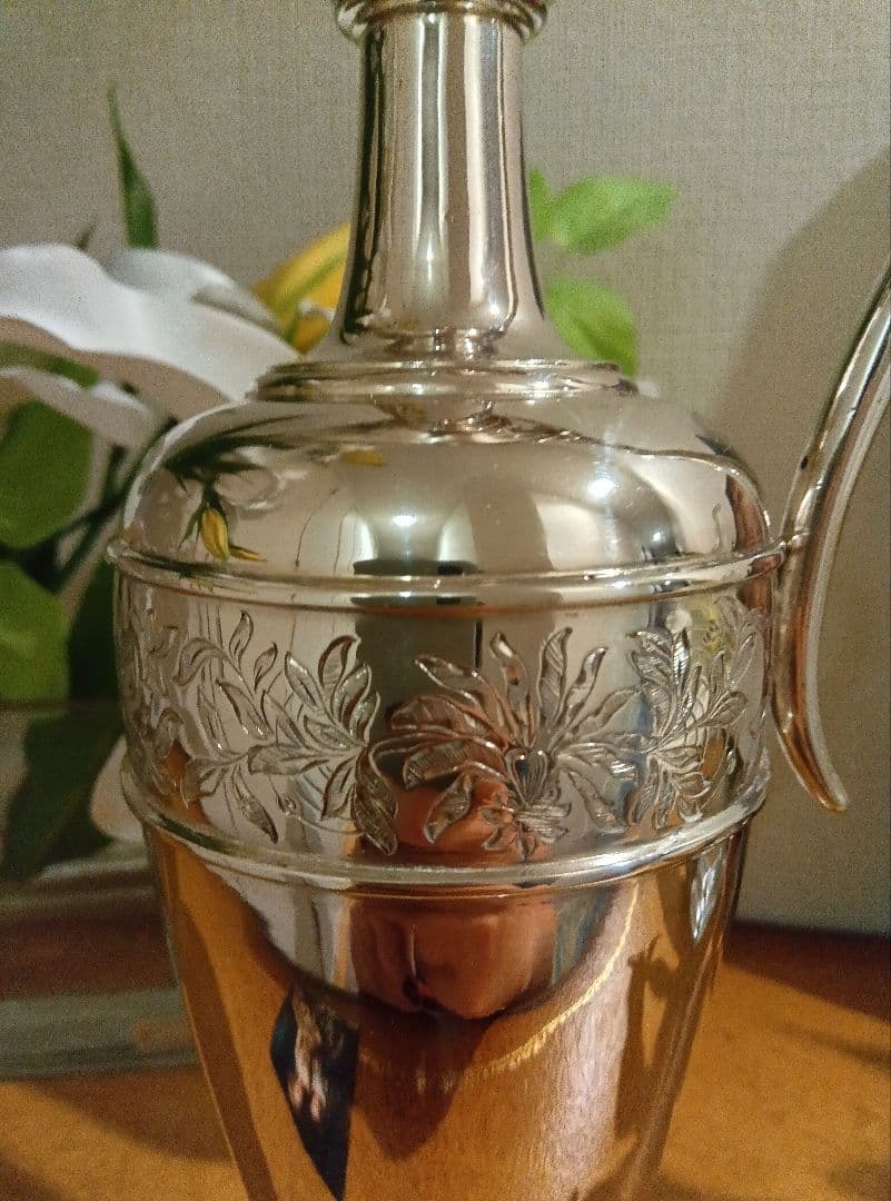 ラ*ズ様 純銀製420グラム 最高級アンティーク花瓶 刻印あり - メルカリ