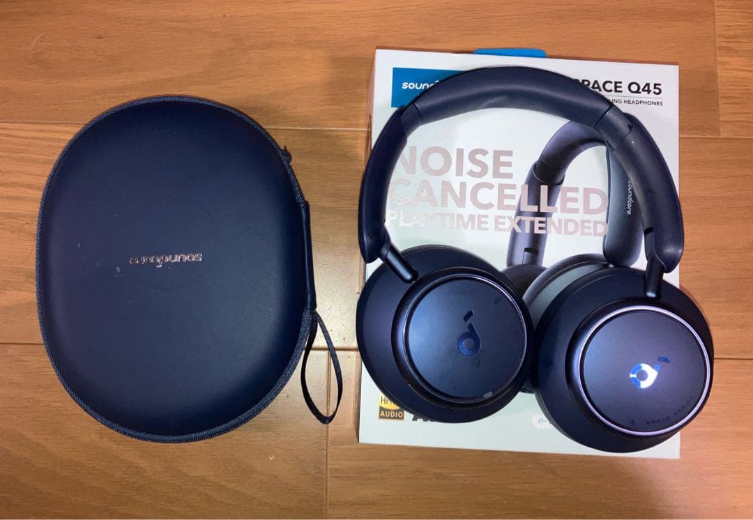 Anker Soundcore Space Q45 ネイビー Amazon.com: soundcore by Anker Space Q45 Adaptive Active Noise