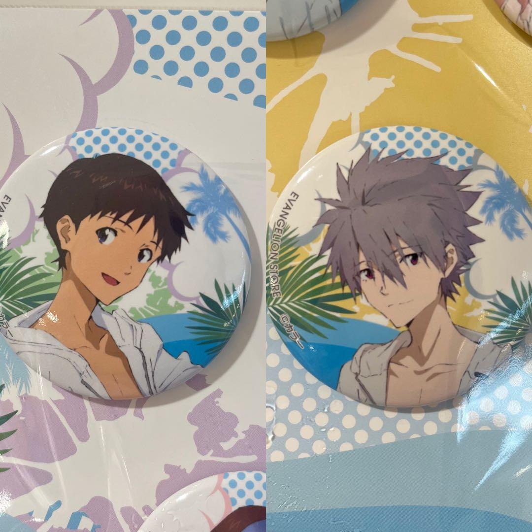 EVA STORE 缶バッジ シンジ・カヲル/サマーフェス2個 エヴァ - メルカリ