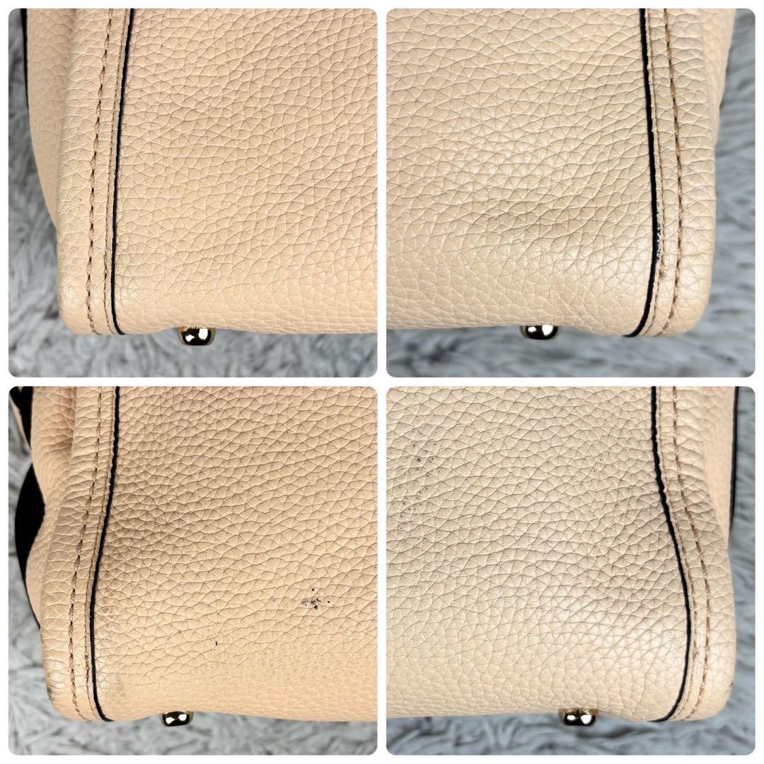 美品 COACH レザー スワッガー ターンロック 2way ピンク ブラック