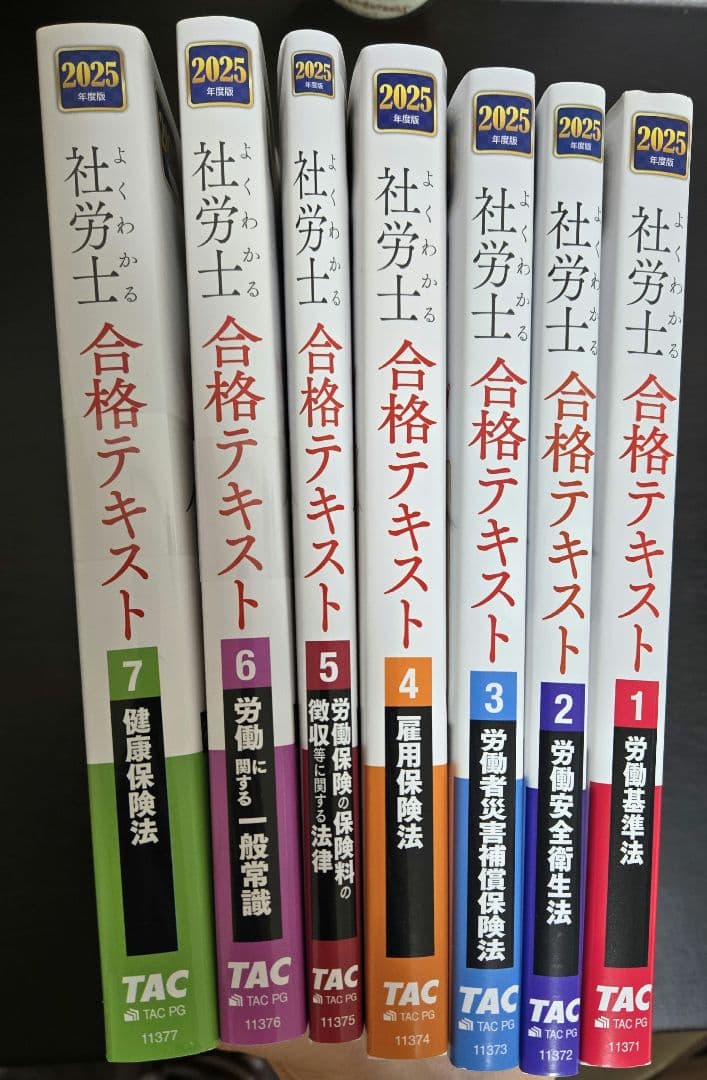 社労士 合格テキスト 2025年版 1から7巻セット よくわかる社労士 合格テキスト (1) 労働基準法 2025年度版 [社労士