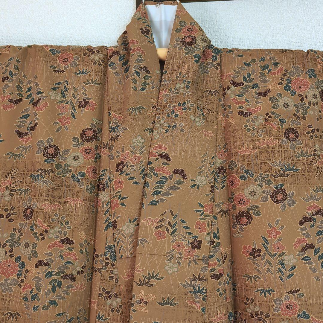 三花】美品 東レシルック 東洋和装 袷 洗える着物 リユース - メルカリ