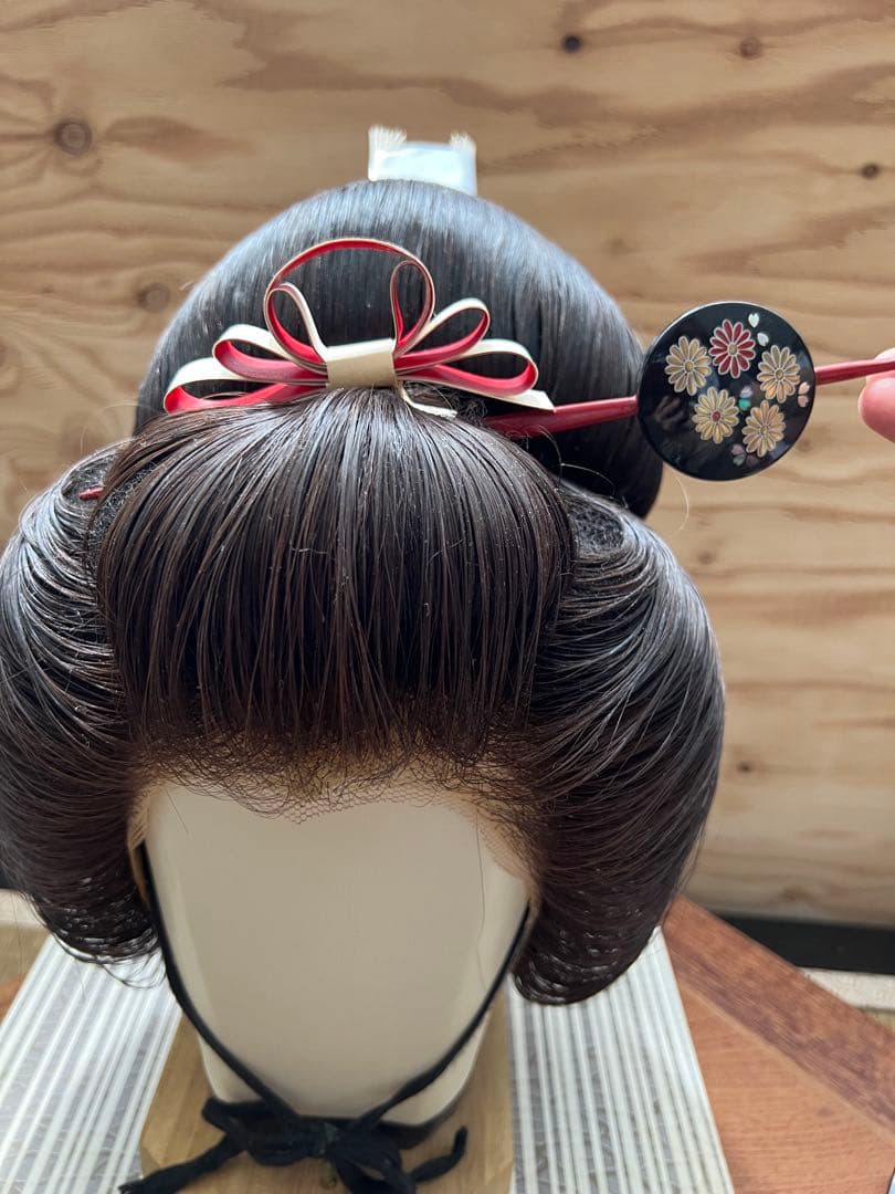 辰巳8号サイズ かんざし付き 辰巳商会 大衆演劇、日本髪かつら、ケース