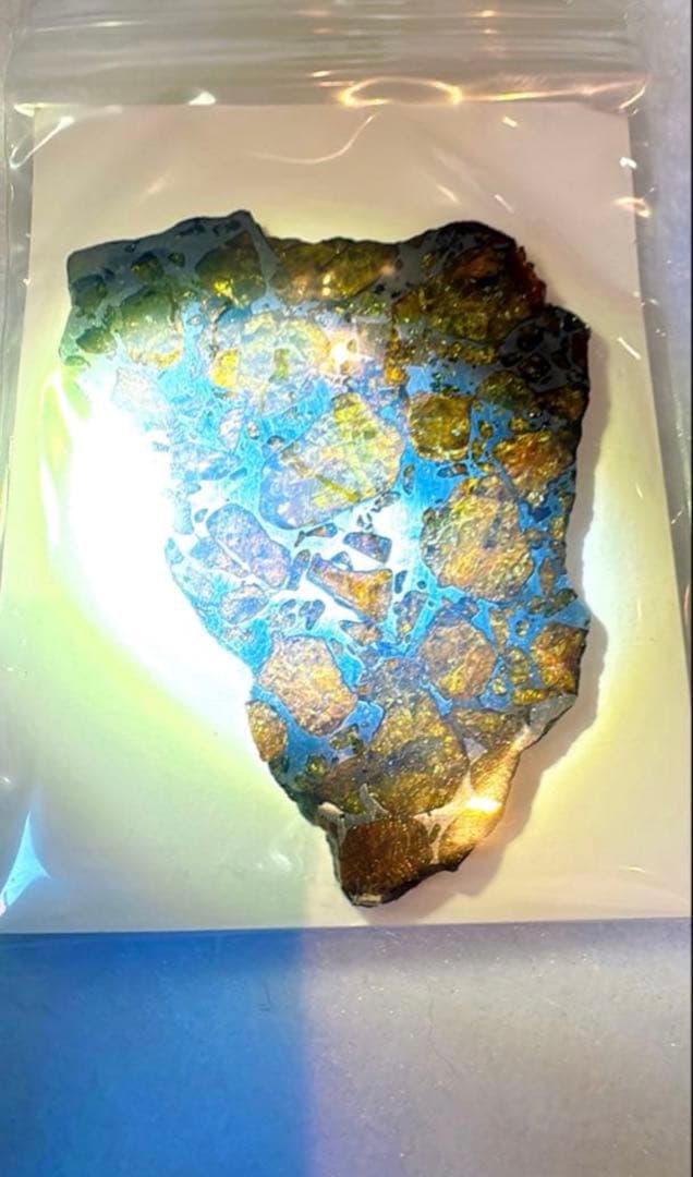 【存在感が段違い】28.0g イミラックパラサイト隕石標本（東京サイエンス購入）