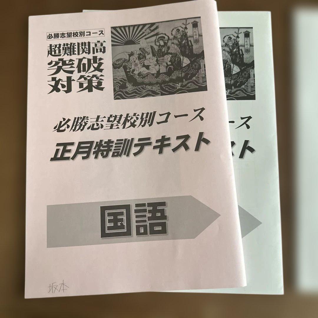 早稲田アカデミー 早慶高突破対策 数学 英語 国語 正月特訓 オリジナル