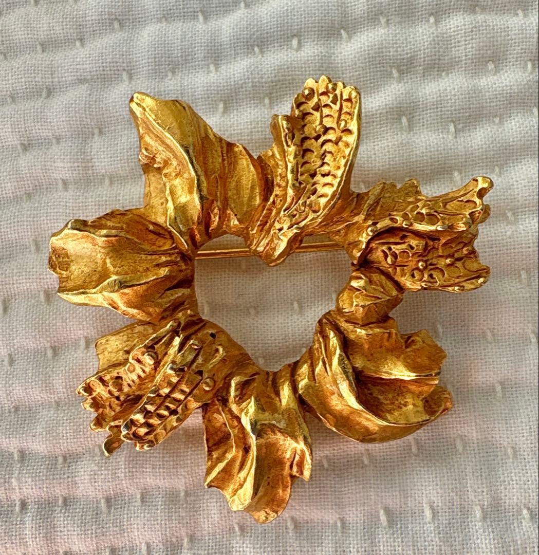 クリスチャンラクロア ゴールドブローチ 大 ヴィンテージ バロック風 LVMH