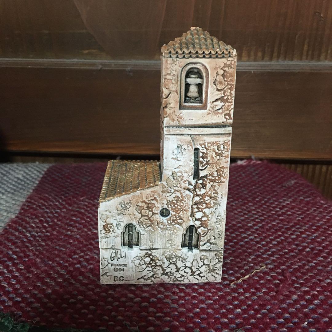 ゴーハウス 陶器製教会ミニチュア置物 ホビー・楽器・アート 美術品