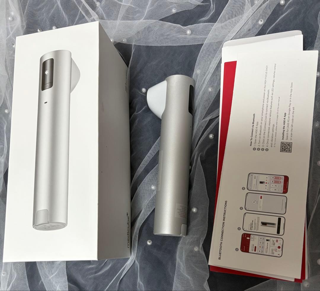 メディキューブ ハイフォーカスショット 美顔器 ハイフ 送料込み！タルミ 小顔 メディキューブ ハイフォーカスショット 未使用ジェル付き - メルカリ