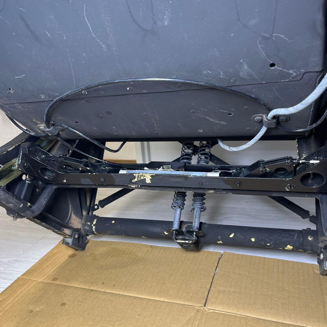 詳細不明 日本軍 航空機 戦闘機 シート 操縦席 座席 パイロット 実物