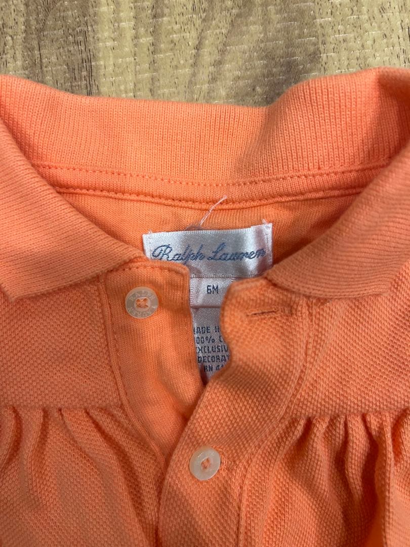Ralph Lauren☆ラルフローレン☆オレンジ☆ロンパース☆6M - メルカリ
