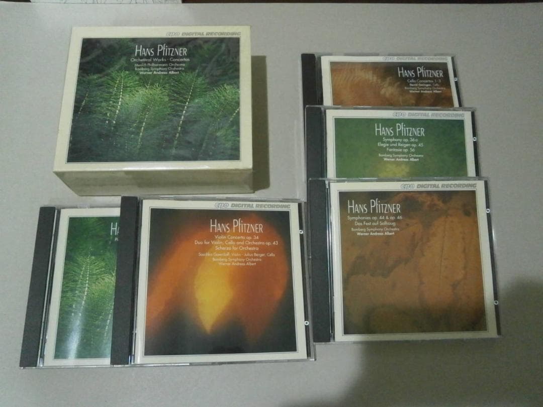 プフィッツナー　交響曲　協奏曲　管弦楽曲　全集的CD　希少良品　PFITZNER プフィッツナー：交響曲 ハ長調／シューマン：コンツェルトシュテュッ