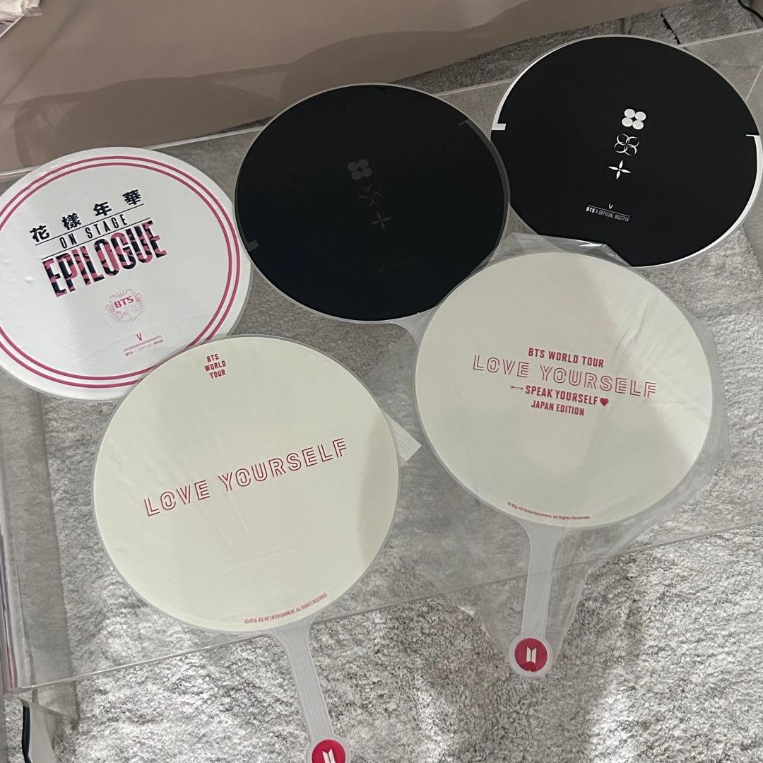 wings FINAL 含む BTS テテ V テヒョン 団扇 うちわ5点セット - メルカリ