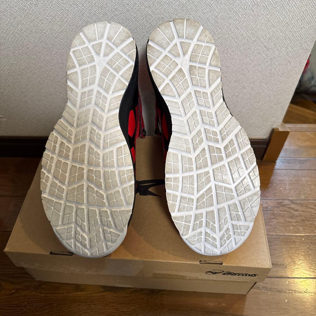 asics BOA安全靴 26.5cm レッド