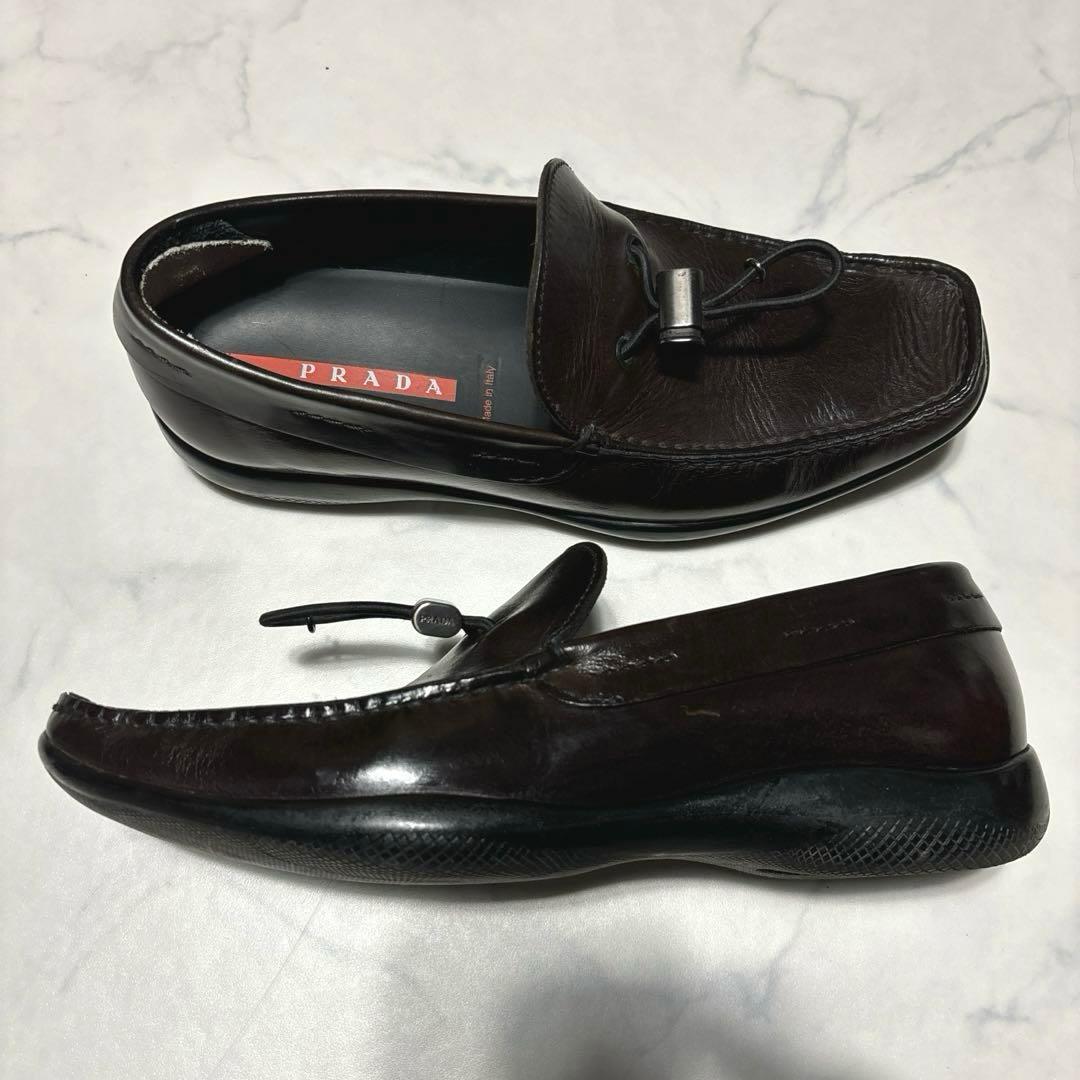 PRADA SPORTS ローファー ドローコード アーカイブ スクエアトゥ