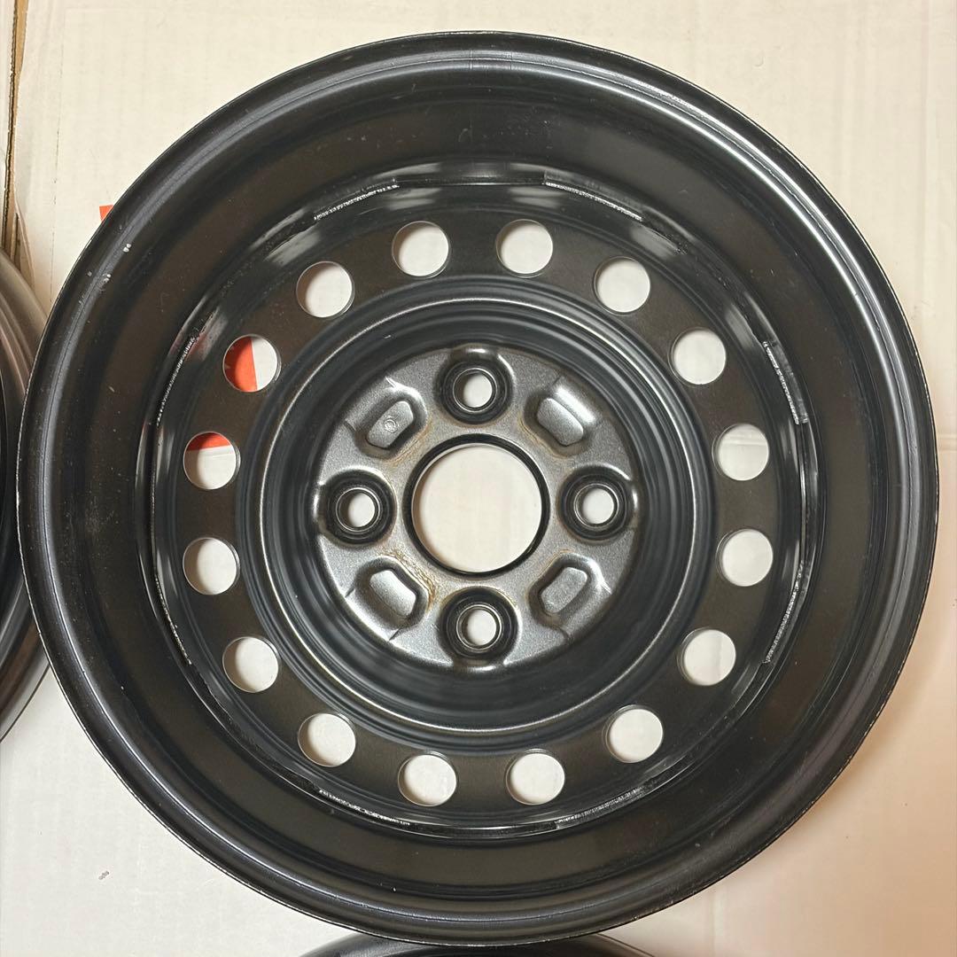 轟*匠様 新車外し 4本 ダイハツ スチールホイール 12インチ 4.00B ハ