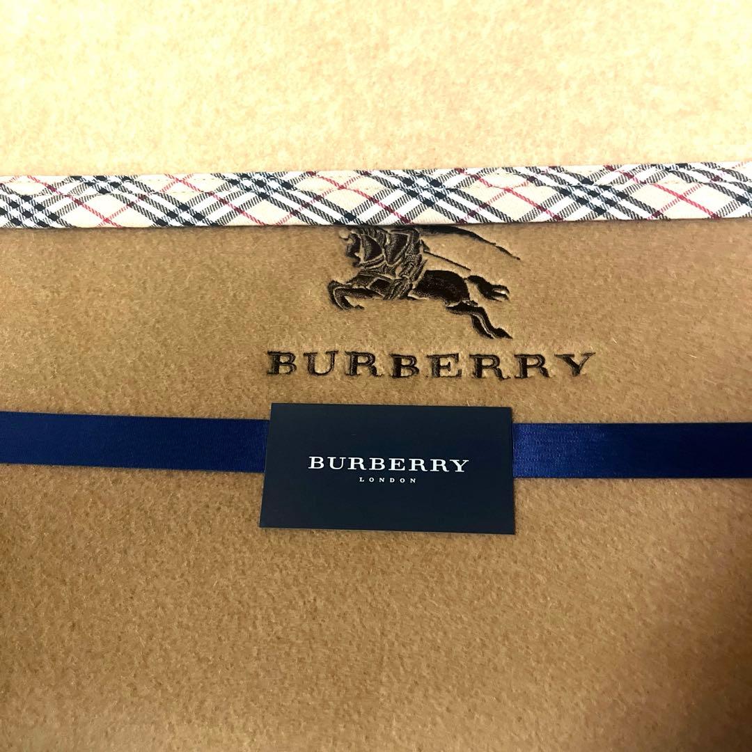 新品 BURBERRYバーバリー 毛布、ブランケット 未使用 ウール100