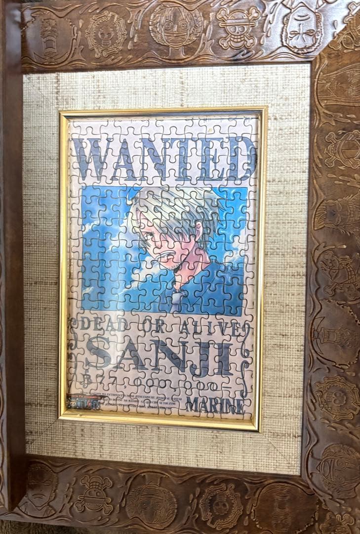 値下げ可】手配書 パズル 15個 ワンピース 専用フレーム付