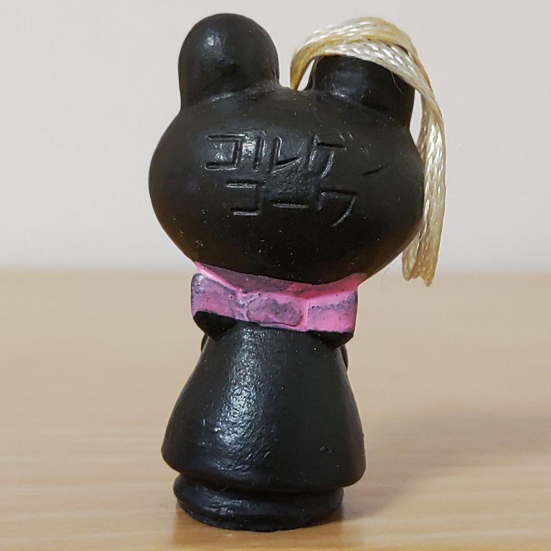 昭和レトロ古い黒ケロちゃん指人形コロちゃん珍色☆希少カラー黒色