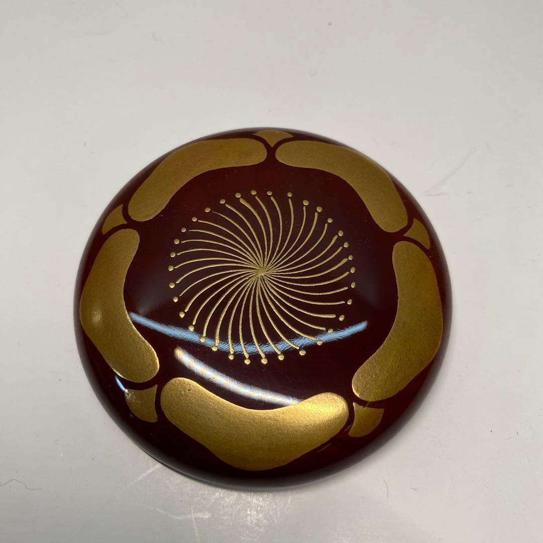 茶道具】辻石斎造 梅蒔絵 竹金輪寺