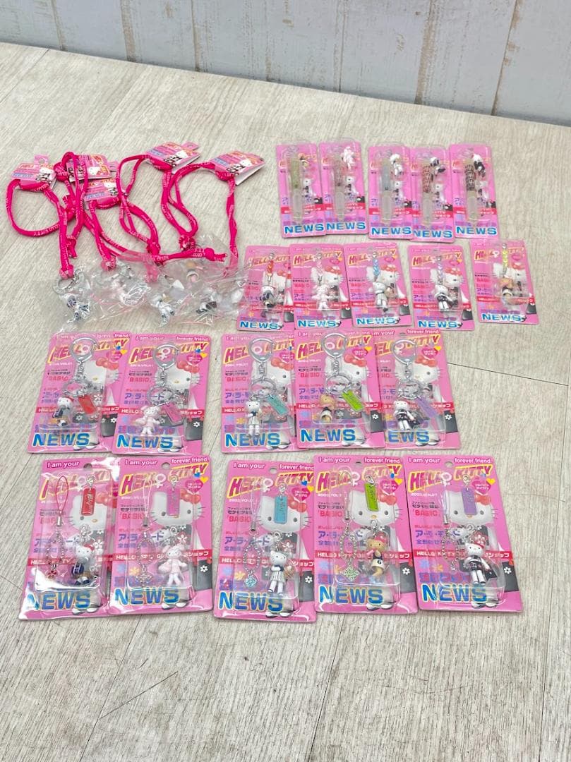 ハローキティ 2003年 ラインストーンストラップ 他 5種 コンプリート